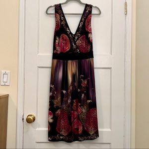 Paisley Dress W/Tie Back 20W